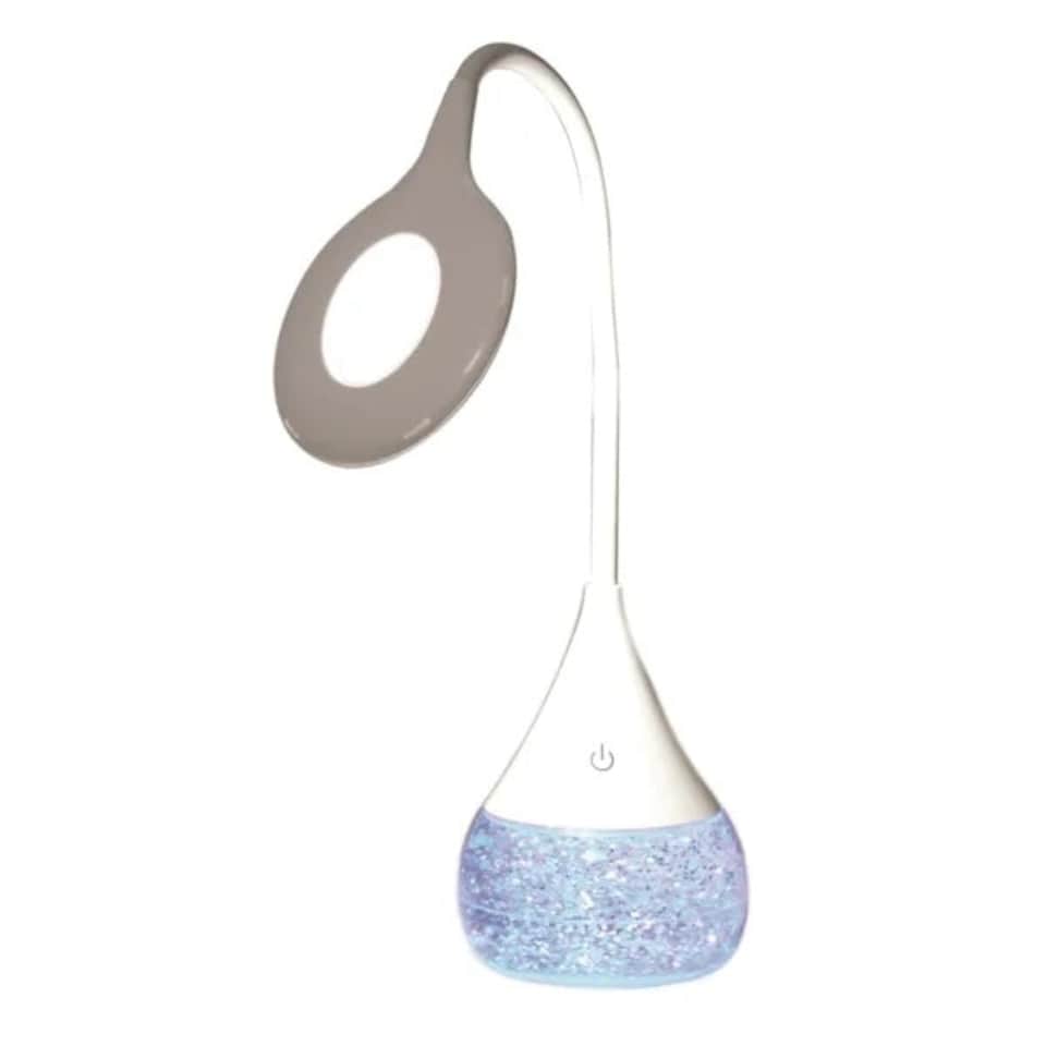 image 1 of Aromatize LED Colour Changing Flexible Neck Glitter Lamp Multi