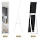 image 4 of HOMCOM Full Length Mirror, Floor Standing or Wall-Mounted Long Mirror, White