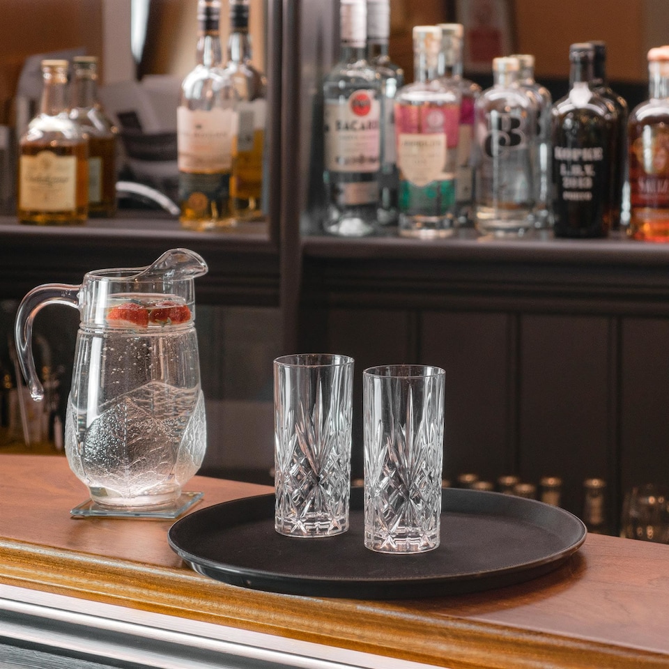 image 1 of Argon Tableware Oval Non-Slip Serving Tray - 68.5cm x 56cm - Black | Black | Black