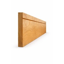 Single Groove European Oak Skirting Board (Unoiled) - 121mm (H) x 19mm (T) x 2400mm (L) - (Pack Of 5)