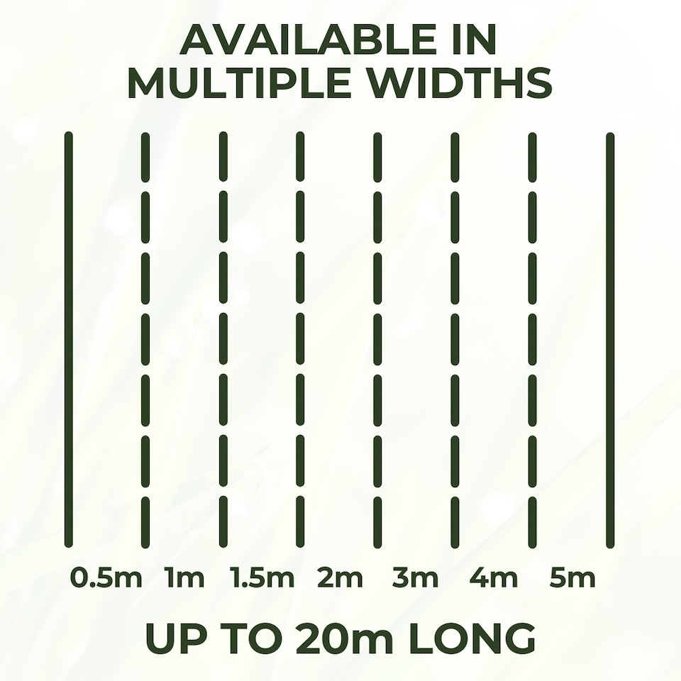image 1 of 20mm Artificial Grass - Natural and Realistic Fake Lawn Astro Turf | Green | 2M x 6M | 1
