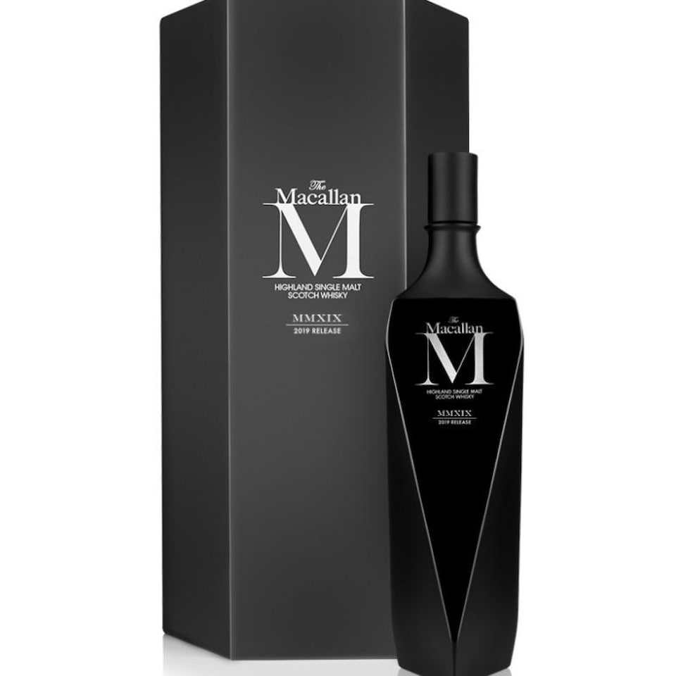 The Macallan 1824 Master Series M Decanter Black 2019 Release Single Malt Scotch Whisky