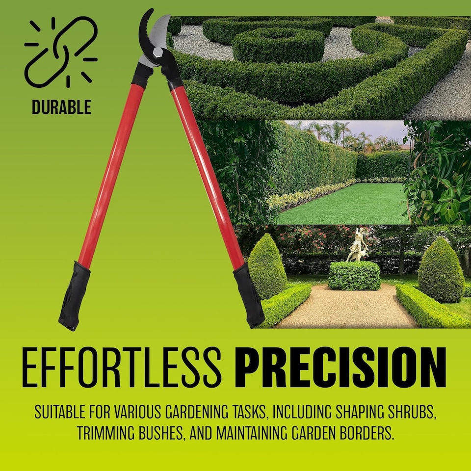 image 1 of 24' Long Handle Lopper Extend Garden Tree Trimmer Branch Bypass Pruner Cutter