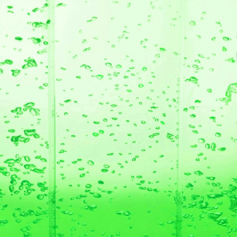 image 1 of Primrose Cosmo Curved Bubble Water Feature Wall with Colour Changing LEDs 183cm