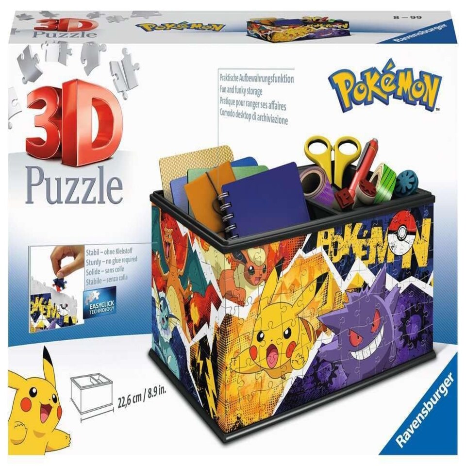 Pokemon Storage Box 3D Puzzle 216pc -  Ravensburger