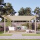 image 1 of Double Premium Pergola and Decking Kit - Wood - L240 x W240 cm - Light Green