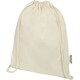 image 3 of Oregon Recycled Cotton Drawstring Bag - Natural - One Size | White | One Size