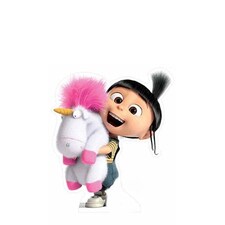 Minions Agnes With Fluffy Unicorn Lifesize Cardboard Cutout - 118cm