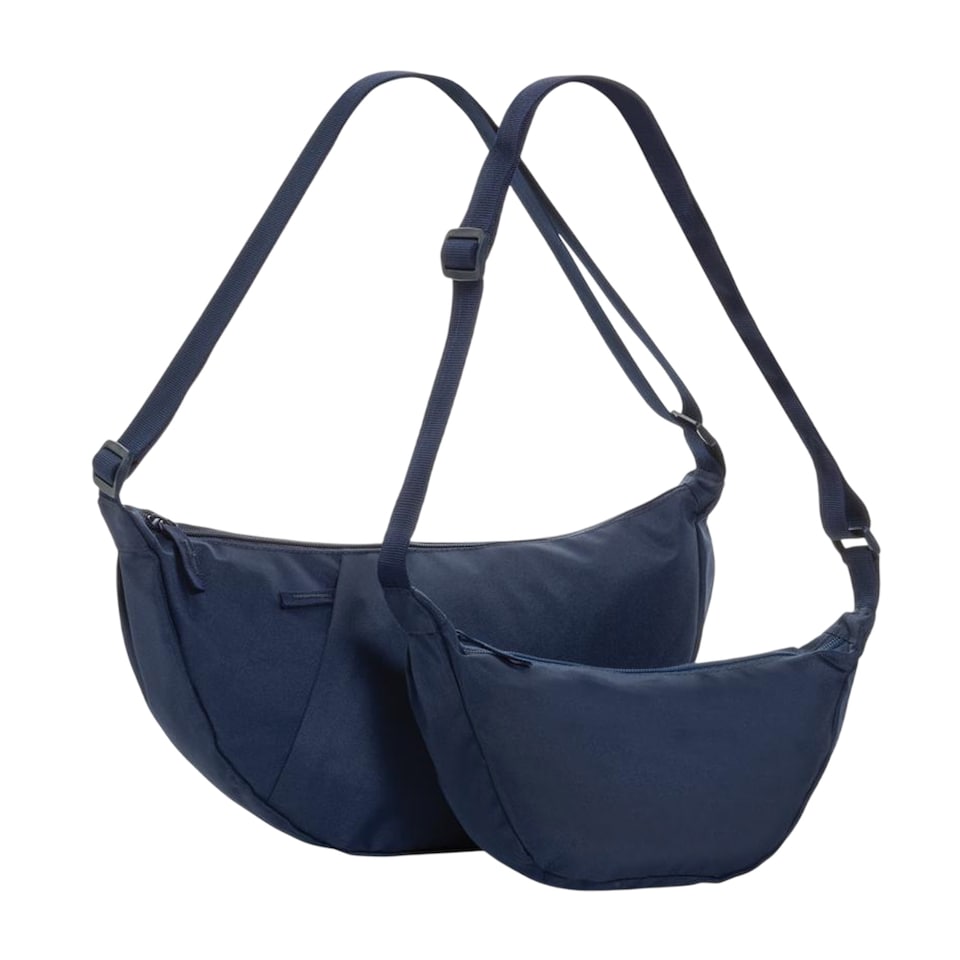 image 1 of XD Collection Crescent XL Half Moon RPET Aware 10L Crossbody Bag | Blue | Navy | One Size | 1