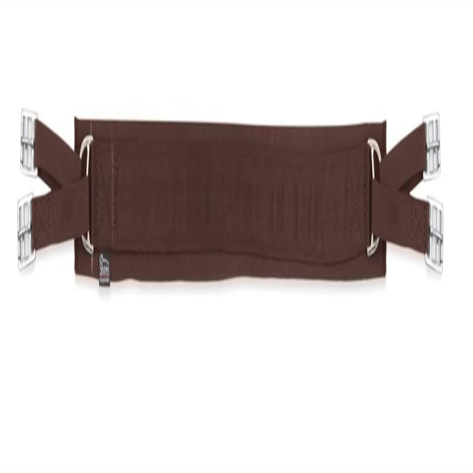 image 1 of Shires Humane Cushion Web Girth Brown | Size: 56 Inch
Colour: Brown