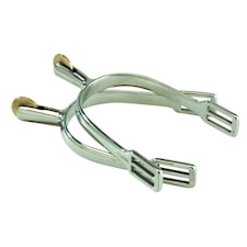 Korsteel Smooth Rowell Dressage Spurs - Silver - Mens