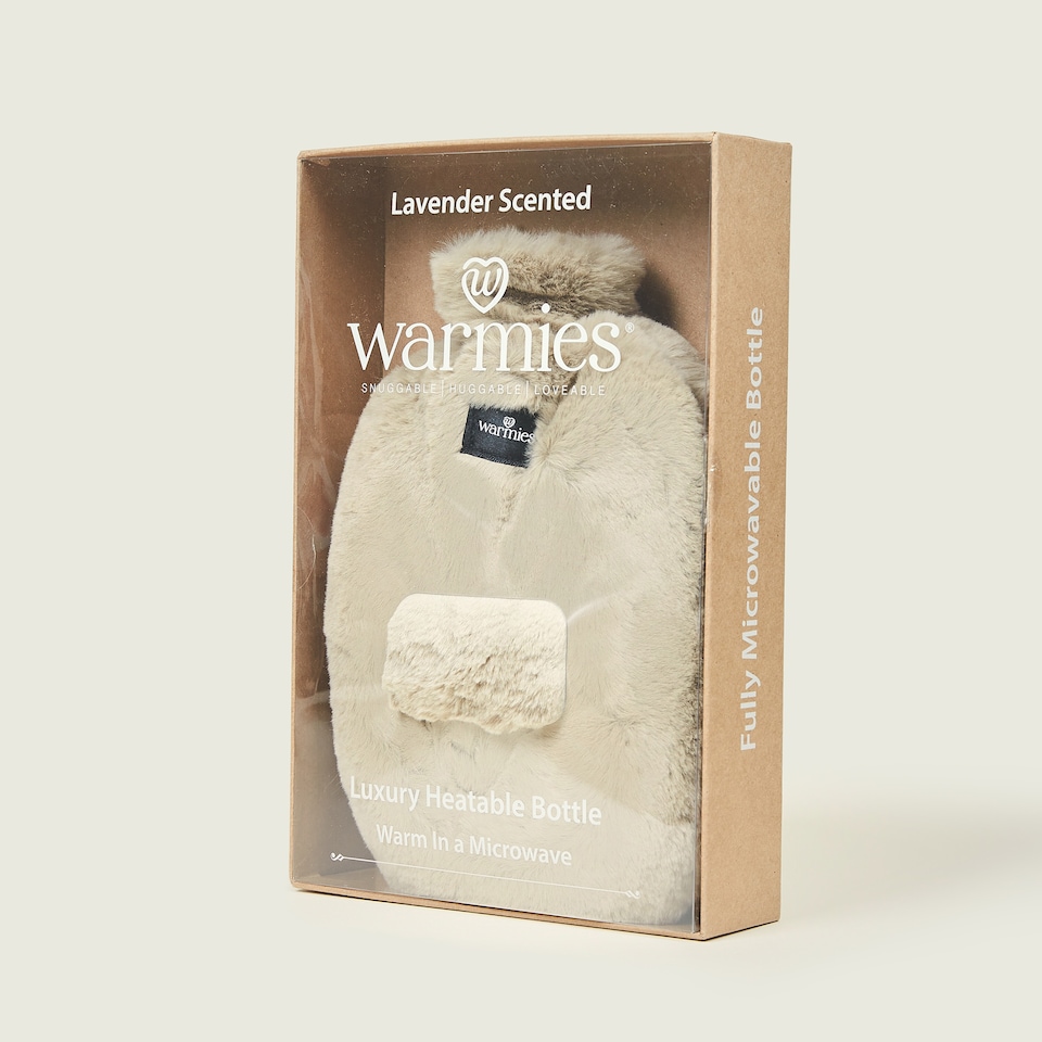 image 1 of Warmies Luxury Heatable Bottle Latte