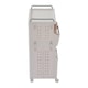 image 3 of Living and Home 3-Tier Foldable Rolling Laundry Sorter Basket Storage Rack | White | 3 Tier