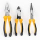image 1 of JCB Tools 3 Piece Plier Set, Heavy-Duty Steel Hand Tools | JCB-3PC-P