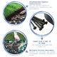 image 2 of Harbour Housewares Flexible Plastic Lawn Edging with 40 Pegs & Mallet - 10m x 4cm - Black Black