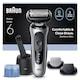 image 1 of Braun Series 6 Electric Shaver, SmartCare Center, +2 Attachments, 62-S7650CC, Silver