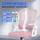image 5 of Rattantree Ergonomic Swivel Computer Chair with Flip-Up Armrests