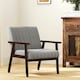 image 10 of HOMCOM Modern Accent Chair Upholstered Armchair for Bedroom Living Room Grey