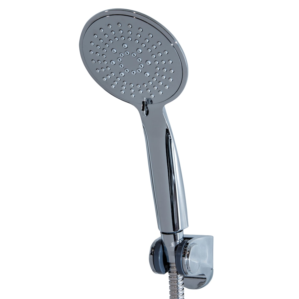 image 1 of Showerdrape Vito Chrome 5-Spray Pattern Shower Head | Silver | 1