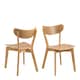 image 1 of Roxby Dining Chairs in Oak Set of 2