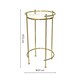 image 7 of Opulence Set of 2 Nested Side Tables Marble/Gold Gold
