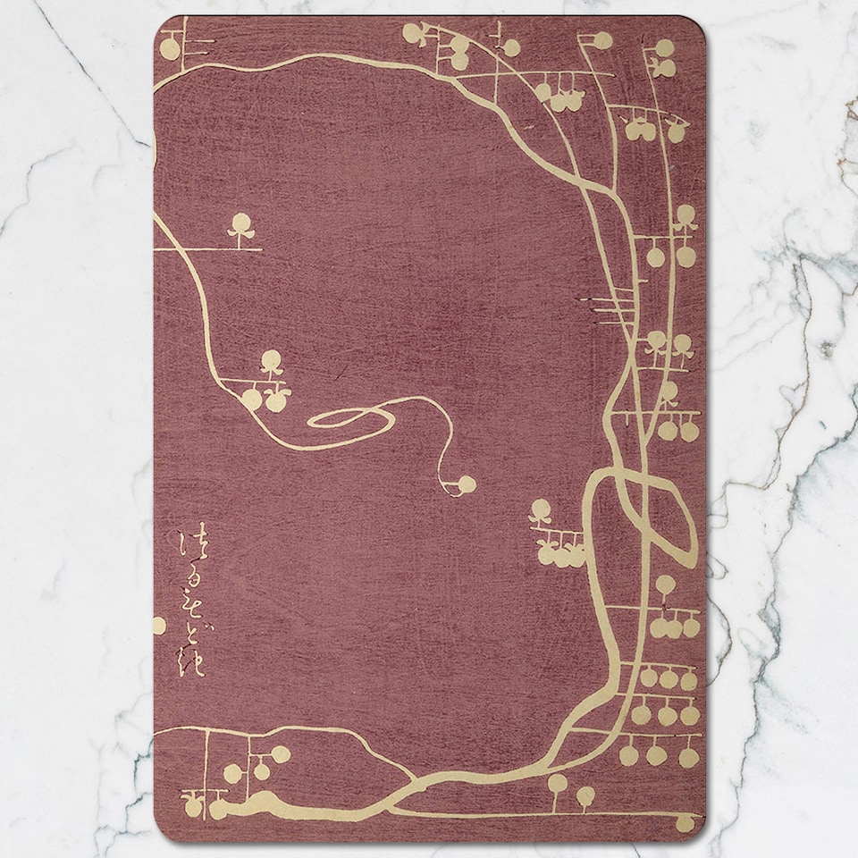 image 1 of 12 Piece Placemats And Coasters Set With Designer Artwork And Wood Backing