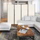 image 7 of COSTWAY 4 Panel 173cm Room Divider Folding Fabric Privacy Screen Wall Divider Indoor