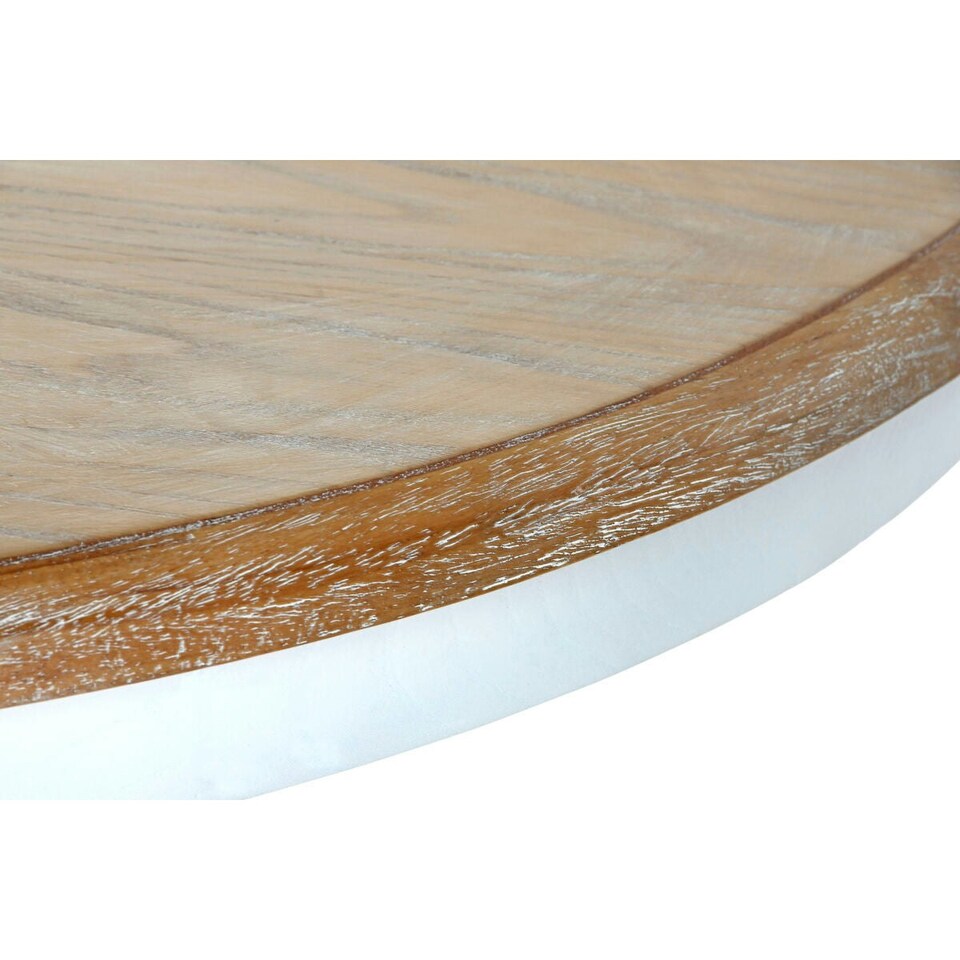 image 1 of Dining Table Home ESPRIT White Natural Elm wood 120 x 120 x 76 cm N/A