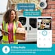 image 3 of NEDIS Wi-Fi Smart Outdoor Camera, 3MP 1296p, Motion Sensor, AI Human Detection, Dimmable Spotlight Full-Colour Night Vision, Two-Way Audio, IP65 Weatherproof - White