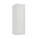 image 2 of Austen 1 Door Wardrobe - Engineered Wood/Metal - L58 x W50 x H220 cm - White/Gold White