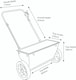 image 5 of Black Salt/Seed/Fertiliser Drop Spreader With 30kg Capacity, Rock Salt Spreader With Cable Controlled Flow, No Motors/Batteries