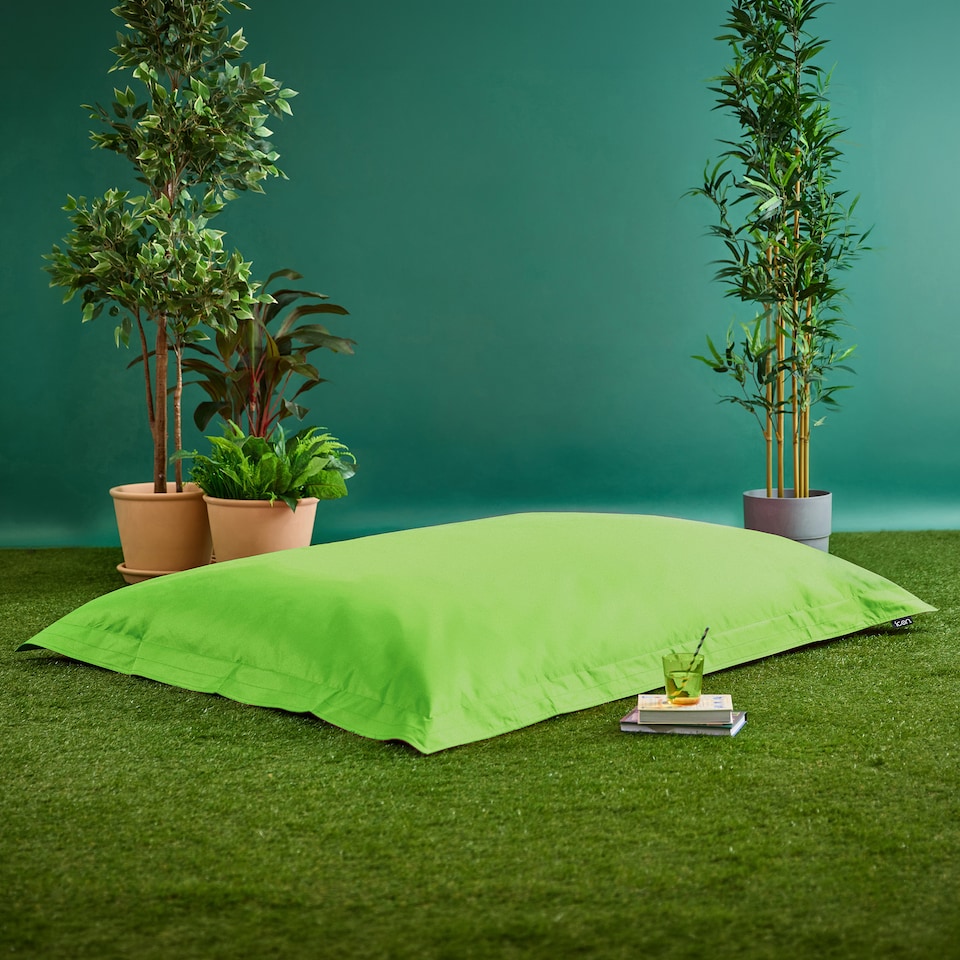 image 1 of icon Giant Indoor Outdoor Bean Bag Floor Cushion Lime