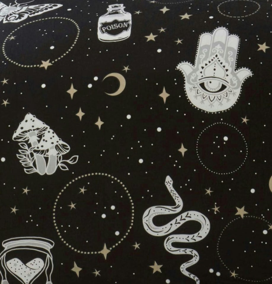 image 1 of Gothic Magic Duvet Cover Set - Double