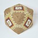 image 3 of Homescapes Jaipur Brown and Orange Kilim Footstool Handwoven Beanbag Pouffe - 43 x 43 cm