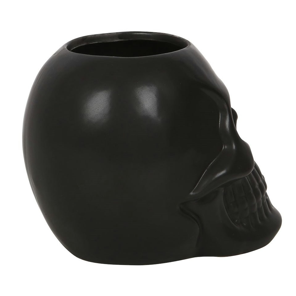 image 1 of Something Different Skull Toothbrush Holder - Black - One Size