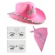image 1 of Tiara Space Cowgirl Pink Hat Set | Pink | 12