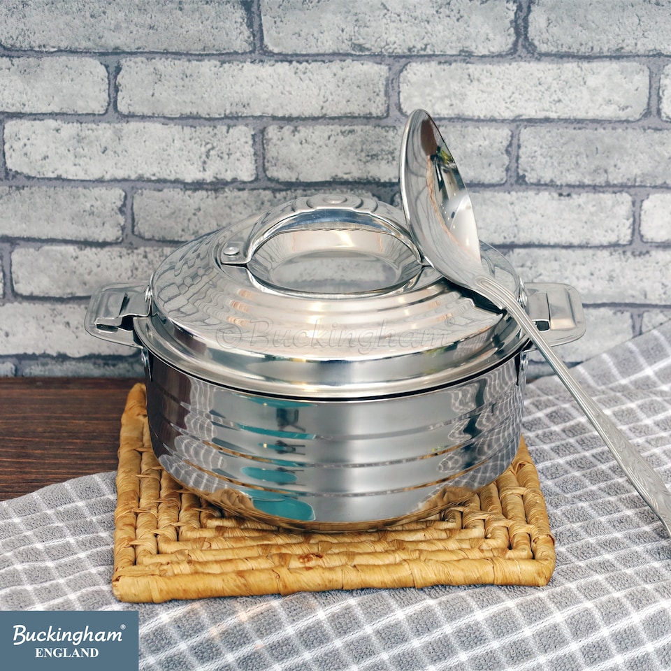 image 1 of Buckingham Double Wall Hot Pot Stainless Steel 3500 ml