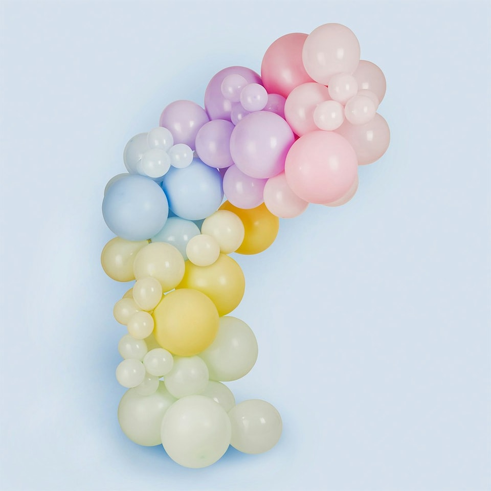 image 1 of Pastel Balloon Arch Kit - Pack of 65