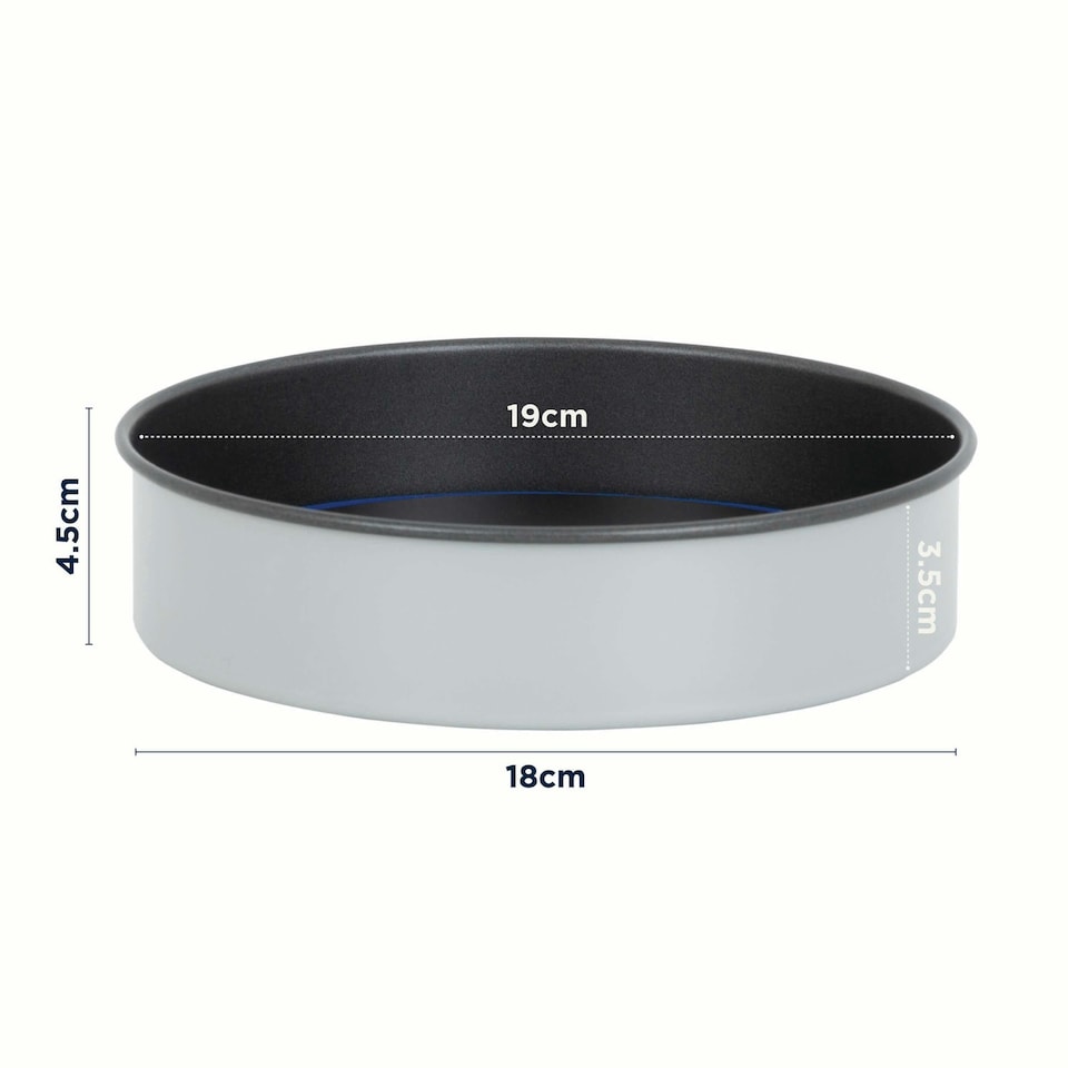 image 1 of PushPan 7 Inch Shallow Cake Tin Grey/Pewter