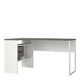 image 1 of Function Plus Corner Desk 2 Drawers in White and Grey