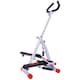 image 1 of HOMCOM Foldable Stepper Adjustable Step Machine with Handlebar LCD Display, White
