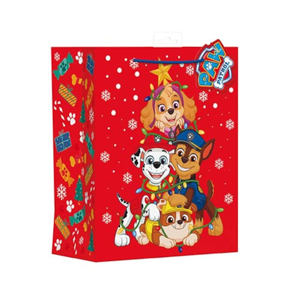 Paw Patrol Christmas Large Gift Bag 33cm