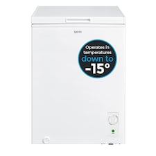 Igenix IG100 Freestanding Chest Freezer, 99 L, White