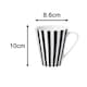 image 6 of 24pc Black Split Stripe Dinner Set