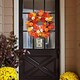 image 5 of Living and Home Autumnal Halloween Door Decorative Wreath Maple Pumpkin