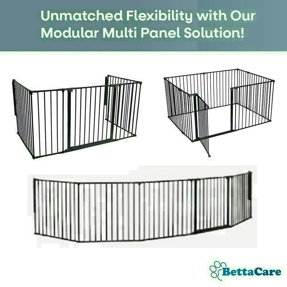 image 1 of Bettacare Extra Tall Pet Pen, 118cm x 118cm, White, 105cm High, Dog Pen for Pets, Dogs and Puppies, Easy Installation White
