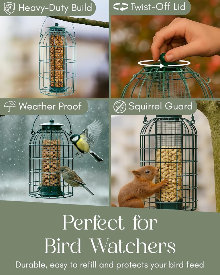 image 1 of Pelle & Sol Peanut Bird Feeder Squirrel Proof