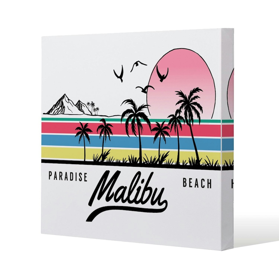image 1 of Malibu (Canvas Print) 77 x 77 x 4cm