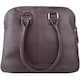 image 2 of London Leathergoods Womens Large Premium Soft Leather Travel / Work Hand Bag / Shoulder Bag | Brown | Dark Brown