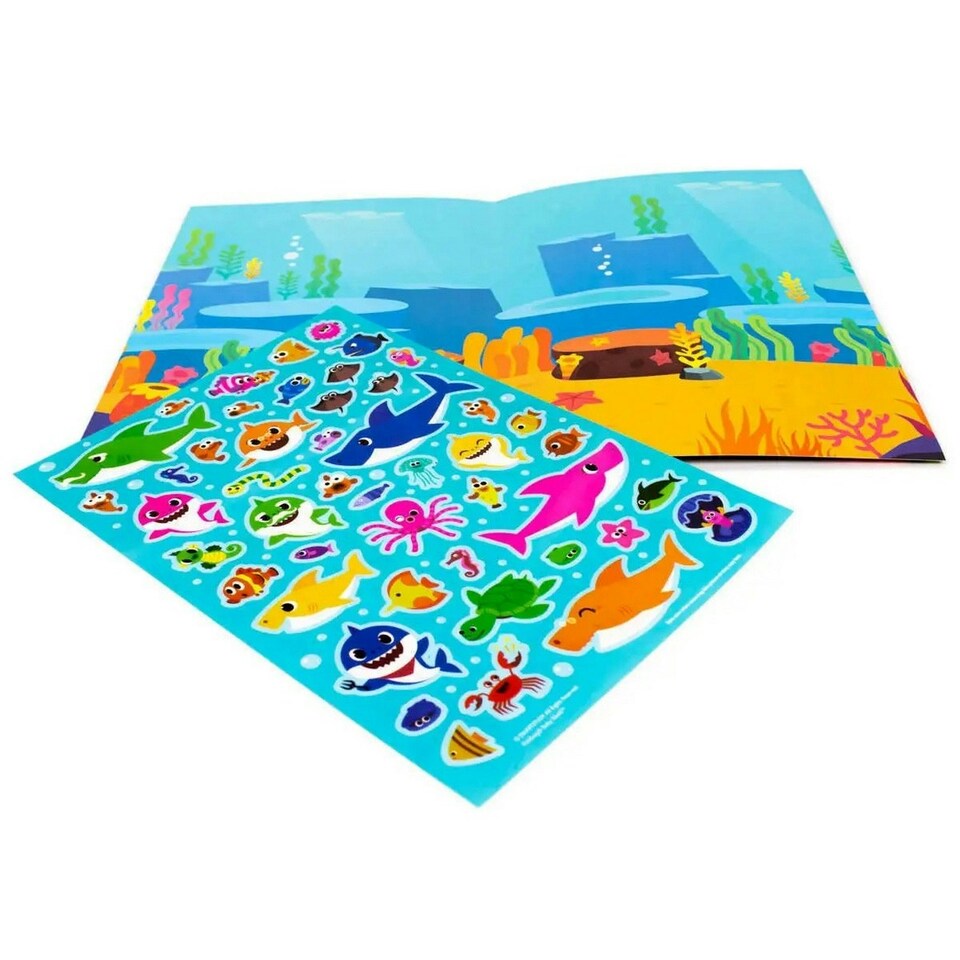 image 1 of Baby Shark Make A Scene Activity Book - Blue - One Size